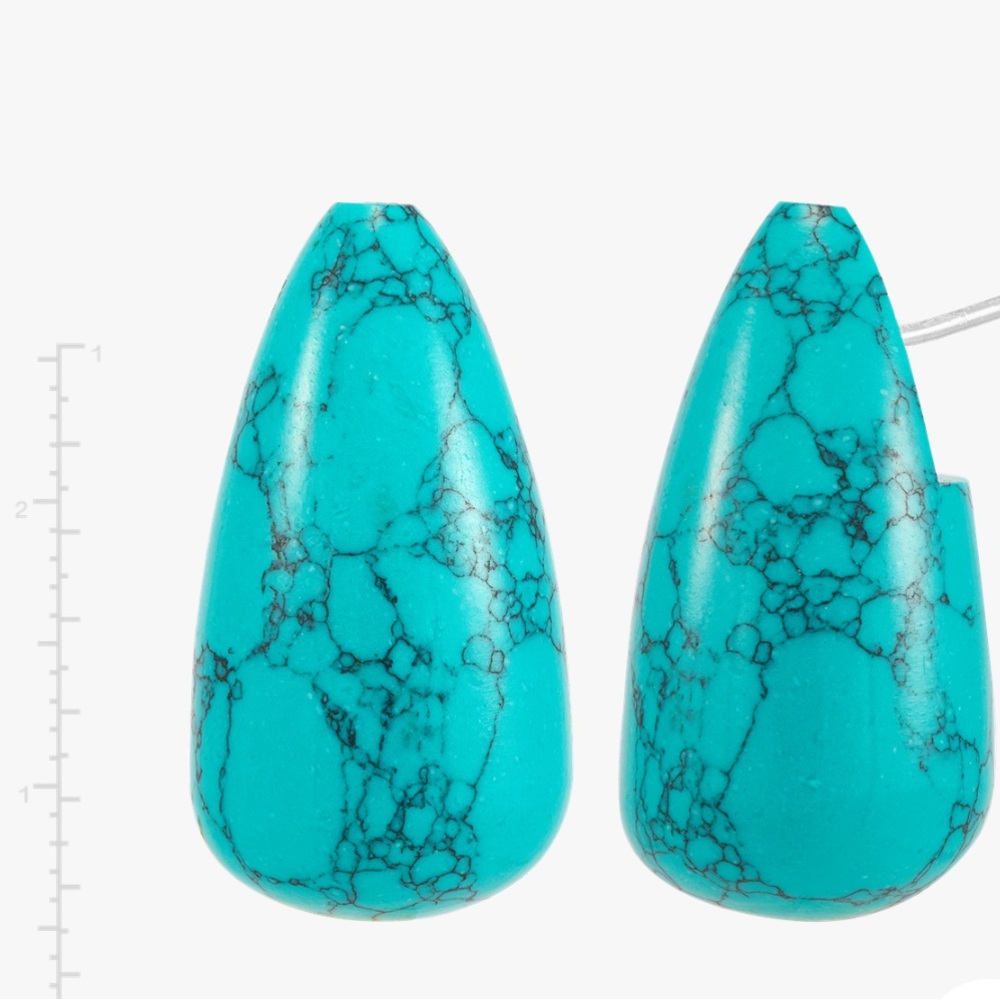 Silpada ‘Fun Petals’ Drop Turquoise Earrings. NWB. - Picture 3 of 6